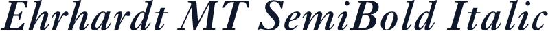 Ehrhardt MT SemiBold Italic
