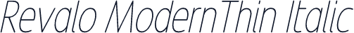 Revalo ModernThin Italic
