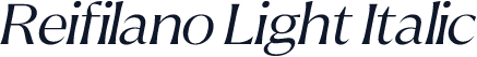 Reifilano Light Italic