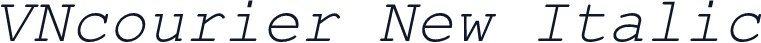 VNcourier New Italic