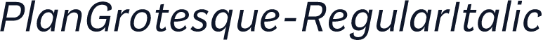 PlanGrotesque-RegularItalic