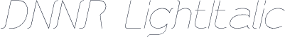 DNNR  LightItalic