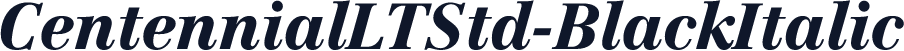 CentennialLTStd-BlackItalic