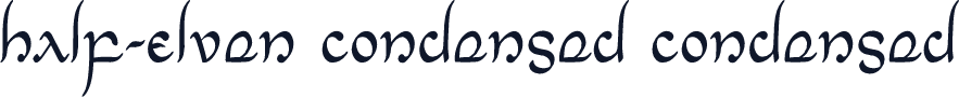 Half-Elven Condensed Condensed
