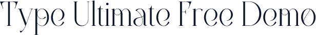Type Ultimate Free Demo
