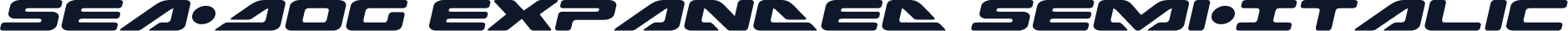 Sea-Dog Expanded Semi-Italic