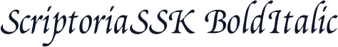 ScriptoriaSSK BoldItalic