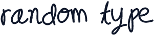 random type