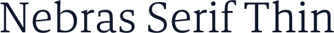 Nebras Serif Thin