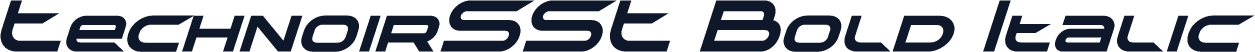 TechnoirSST Bold Italic