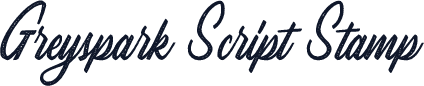 Greyspark Script Stamp