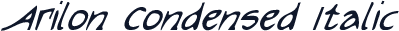 Arilon Condensed Italic
