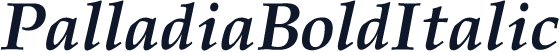PalladiaBoldItalic