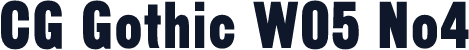 CG Gothic W05 No4