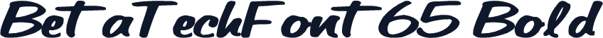 BetaTechFont65 Bold