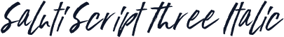 Saluti Script Three Italic