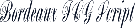 Bordeaux ICG Script