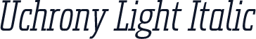 Uchrony Light Italic