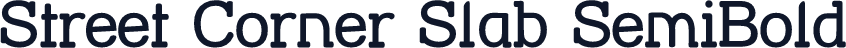 Street Corner Slab SemiBold