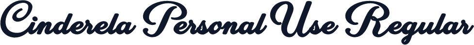 Cinderela Personal Use Regular