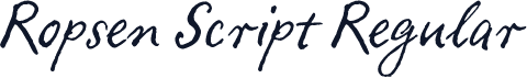 Ropsen Script Regular