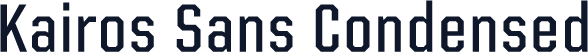 Kairos Sans Condensed