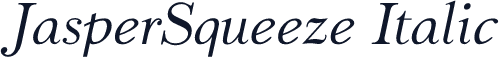 JasperSqueeze Italic