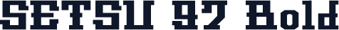 SETSU 97 Bold