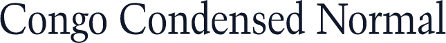 Congo Condensed Normal