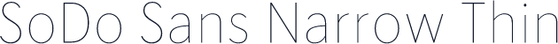 SoDo Sans Narrow Thin