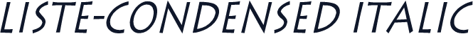 Liste-Condensed Italic