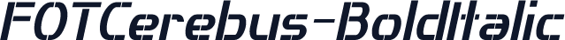 FOTCerebus-BoldItalic