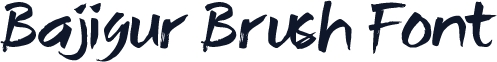 Bajigur Brush Font