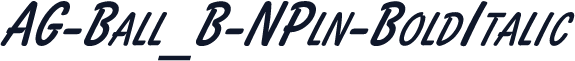 AG-Ball_B-NPln-BoldItalic
