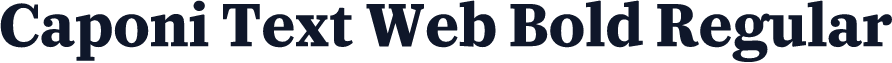 Caponi Text Web Bold Regular