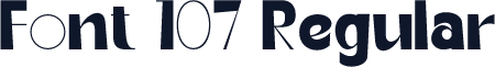 Font 107 Regular