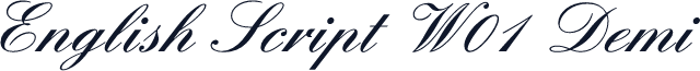English Script W01 Demi