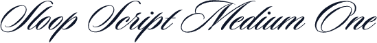 Sloop Script Medium One