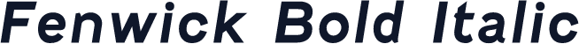 Fenwick Bold Italic