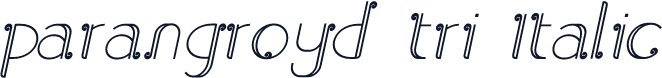 parangroyd tri Italic