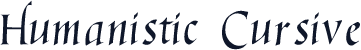 Humanistic Cursive