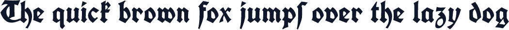 Koch Fette Deutsche Schrift