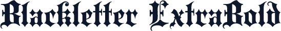 Blackletter ExtraBold