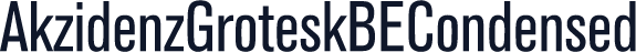 AkzidenzGroteskBECondensed