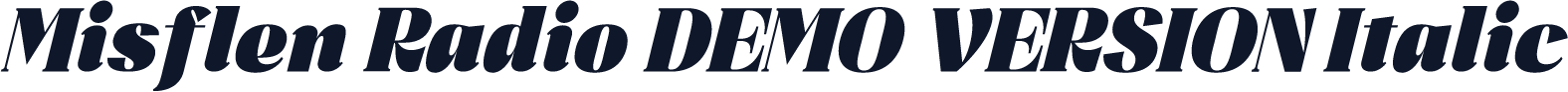 Misflen Radio DEMO VERSION Italic