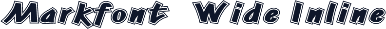 Markfont© Wide Inline