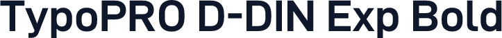TypoPRO D-DIN Exp Bold
