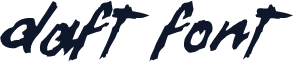 Daft Font
