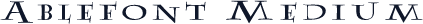Ablefont Medium