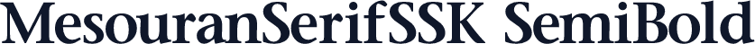 MesouranSerifSSK SemiBold